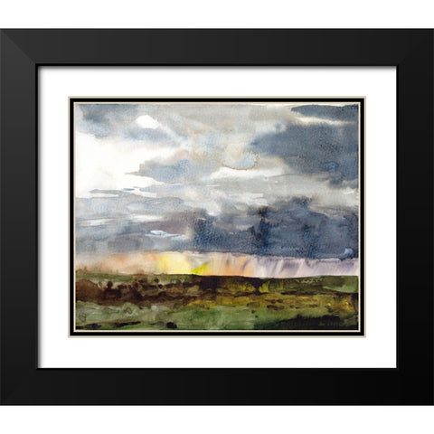 September Sky Studies IV Black Modern Wood Framed Art Print with Double Matting by McCreery, Paul