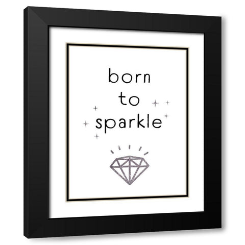 Shine Bright II Black Modern Wood Framed Art Print with Double Matting by Barnes, Victoria