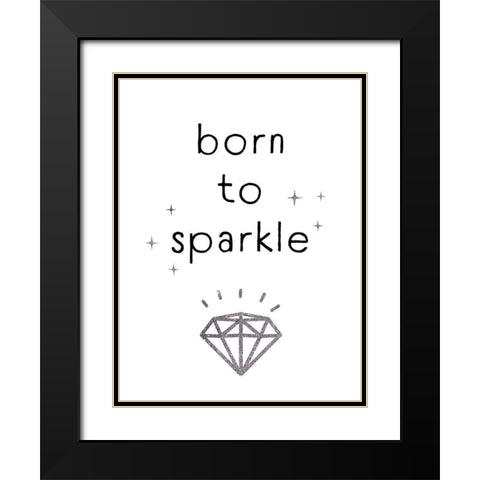 Shine Bright II Black Modern Wood Framed Art Print with Double Matting by Barnes, Victoria