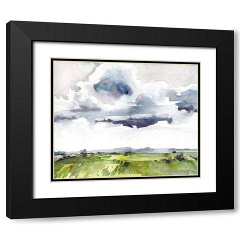 May Sky Studies II Black Modern Wood Framed Art Print with Double Matting by McCreery, Paul