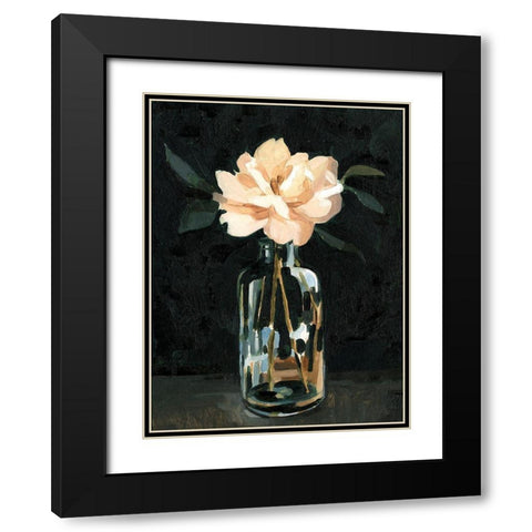 Dark Rose Arrangement I Black Modern Wood Framed Art Print with Double Matting by Caroline, Emma
