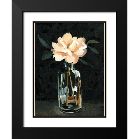 Dark Rose Arrangement I Black Modern Wood Framed Art Print with Double Matting by Caroline, Emma
