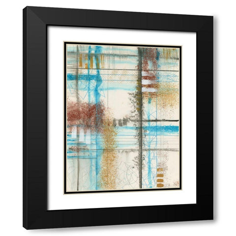 Primary Lineage III Black Modern Wood Framed Art Print with Double Matting by Goldberger, Jennifer