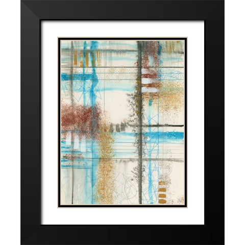 Primary Lineage III Black Modern Wood Framed Art Print with Double Matting by Goldberger, Jennifer