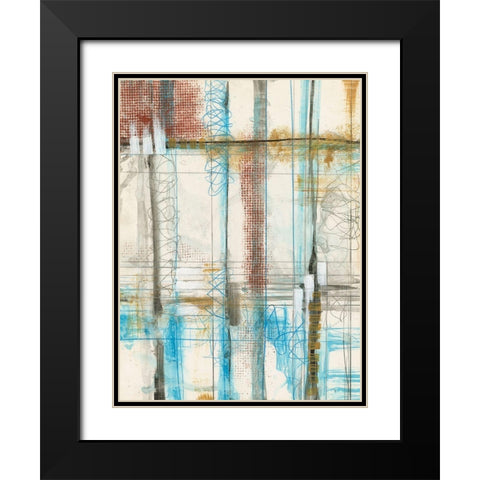 Primary Lineage IV Black Modern Wood Framed Art Print with Double Matting by Goldberger, Jennifer