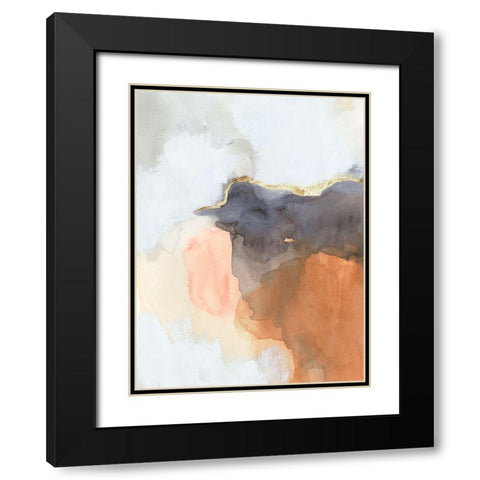 Cusp II Black Modern Wood Framed Art Print with Double Matting by Barnes, Victoria