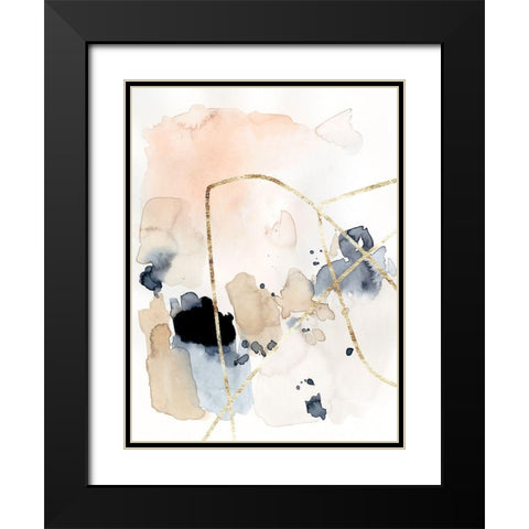 Syncopate II Black Modern Wood Framed Art Print with Double Matting by Barnes, Victoria