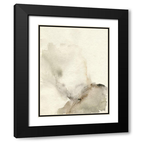 Sparse I Black Modern Wood Framed Art Print with Double Matting by Goldberger, Jennifer