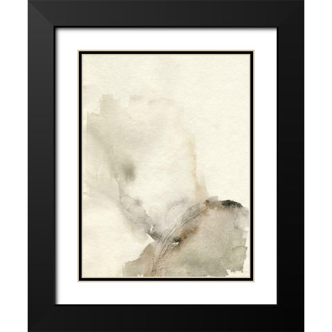 Sparse I Black Modern Wood Framed Art Print with Double Matting by Goldberger, Jennifer