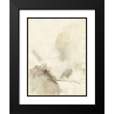 Sparse II Black Modern Wood Framed Art Print with Double Matting by Goldberger, Jennifer