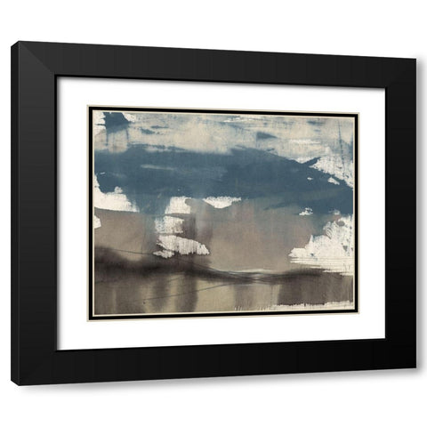 Kinetic Coastline I Black Modern Wood Framed Art Print with Double Matting by Goldberger, Jennifer