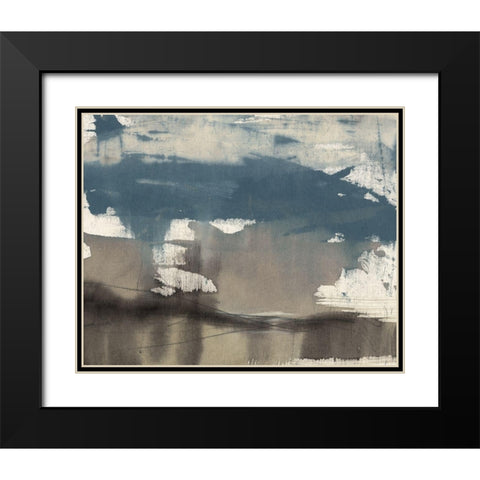 Kinetic Coastline I Black Modern Wood Framed Art Print with Double Matting by Goldberger, Jennifer