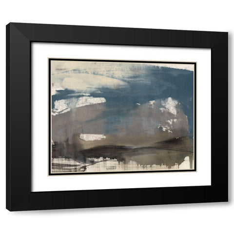 Kinetic Coastline II Black Modern Wood Framed Art Print with Double Matting by Goldberger, Jennifer