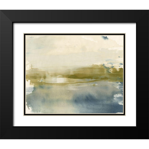 Olive on the Horizon II Black Modern Wood Framed Art Print with Double Matting by Goldberger, Jennifer