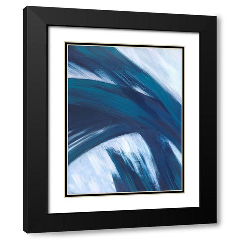 Fronds Kline I Black Modern Wood Framed Art Print with Double Matting by Wilkins, Suzanne