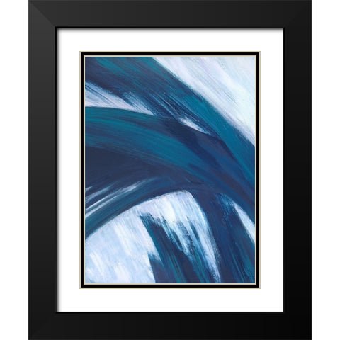 Fronds Kline I Black Modern Wood Framed Art Print with Double Matting by Wilkins, Suzanne