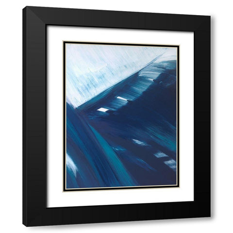 Fronds Kline II Black Modern Wood Framed Art Print with Double Matting by Wilkins, Suzanne