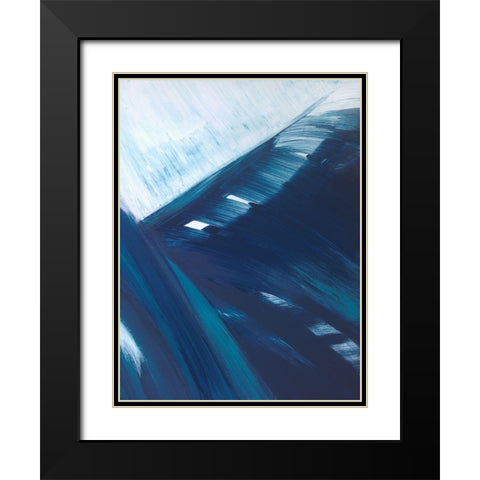 Fronds Kline II Black Modern Wood Framed Art Print with Double Matting by Wilkins, Suzanne