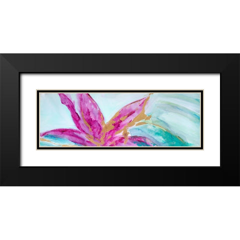 Magenta Colores I Black Modern Wood Framed Art Print with Double Matting by Wilkins, Suzanne
