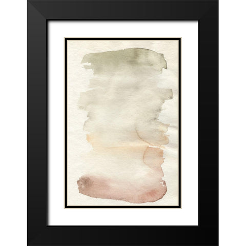 Pastel Gradation IV Black Modern Wood Framed Art Print with Double Matting by Goldberger, Jennifer