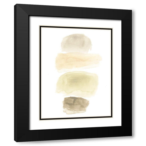 Stone Flow I Black Modern Wood Framed Art Print with Double Matting by Vess, June Erica