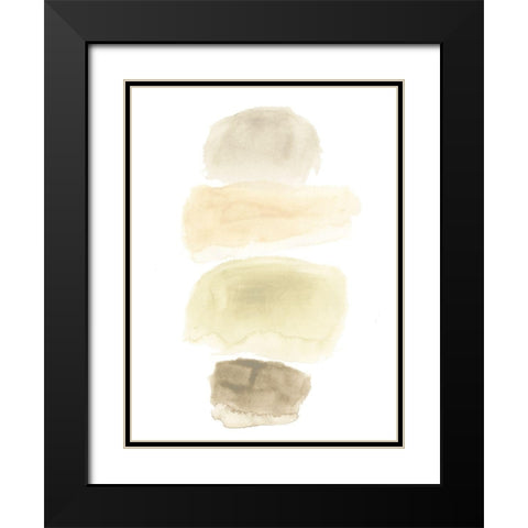 Stone Flow I Black Modern Wood Framed Art Print with Double Matting by Vess, June Erica