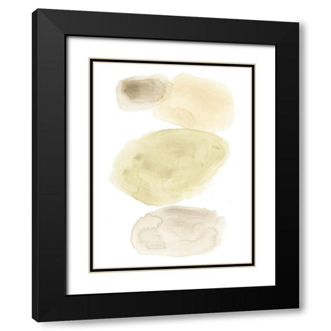 Stone Flow II Black Modern Wood Framed Art Print with Double Matting by Vess, June Erica