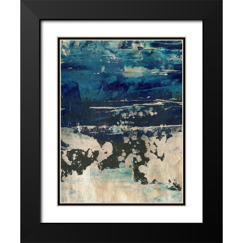 Silver Surf I Black Modern Wood Framed Art Print with Double Matting by Harper, Ethan