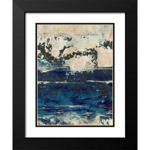 Silver Surf II Black Modern Wood Framed Art Print with Double Matting by Harper, Ethan