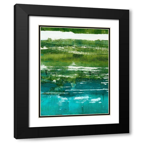 Terra I Black Modern Wood Framed Art Print with Double Matting by Harper, Ethan