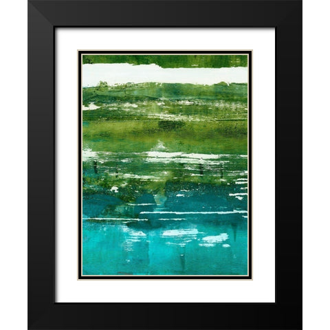 Terra I Black Modern Wood Framed Art Print with Double Matting by Harper, Ethan