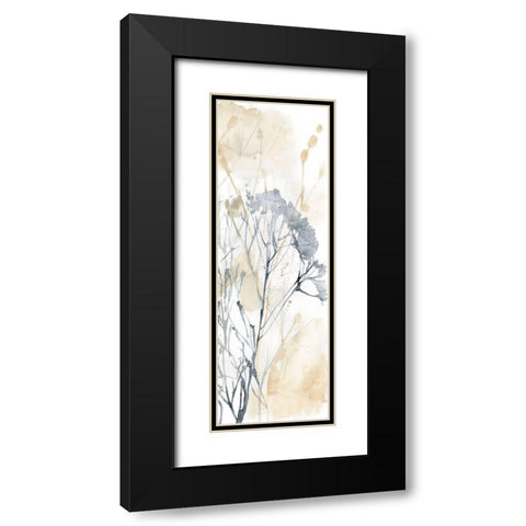 Wildflower Line Contour II Black Modern Wood Framed Art Print with Double Matting by Goldberger, Jennifer