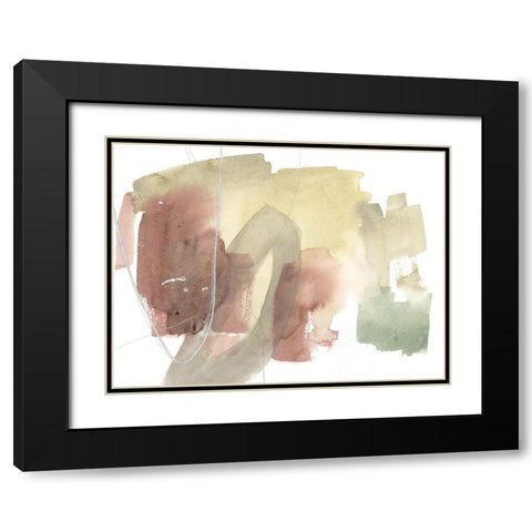 Warm Occurences II Black Modern Wood Framed Art Print with Double Matting by Goldberger, Jennifer