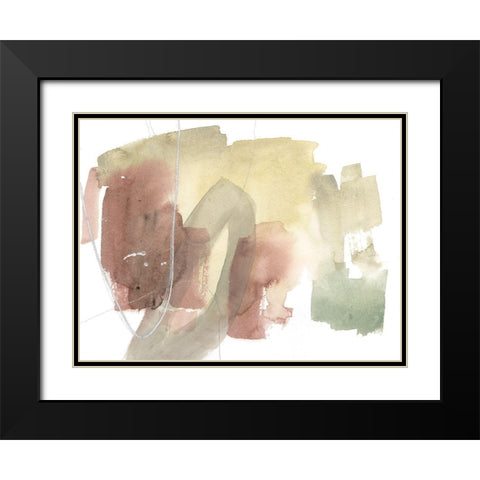 Warm Occurences II Black Modern Wood Framed Art Print with Double Matting by Goldberger, Jennifer