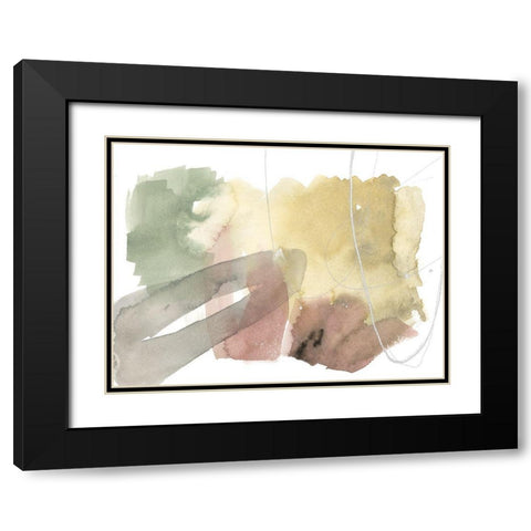 Warm Occurences III Black Modern Wood Framed Art Print with Double Matting by Goldberger, Jennifer