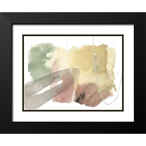 Warm Occurences III Black Modern Wood Framed Art Print with Double Matting by Goldberger, Jennifer