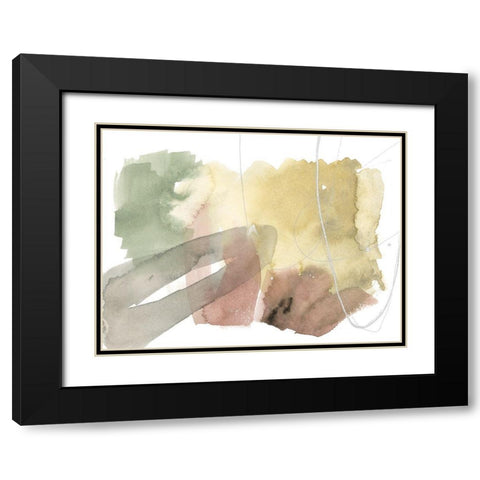 Warm Occurrences III Black Modern Wood Framed Art Print with Double Matting by Goldberger, Jennifer