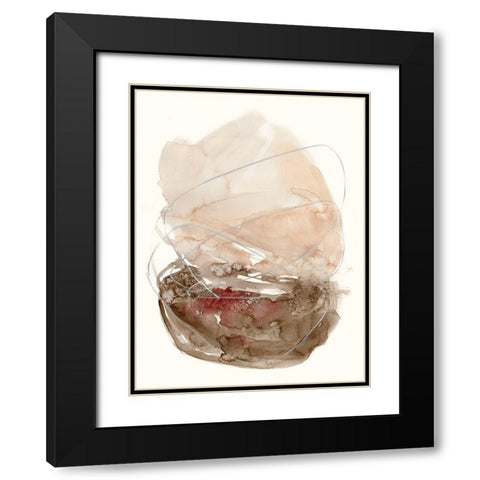 Earth Bloom II Black Modern Wood Framed Art Print with Double Matting by Goldberger, Jennifer