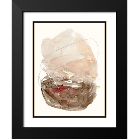 Earth Bloom II Black Modern Wood Framed Art Print with Double Matting by Goldberger, Jennifer