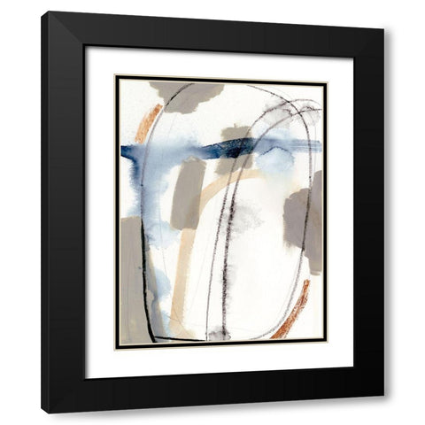 Sabine II Black Modern Wood Framed Art Print with Double Matting by Barnes, Victoria