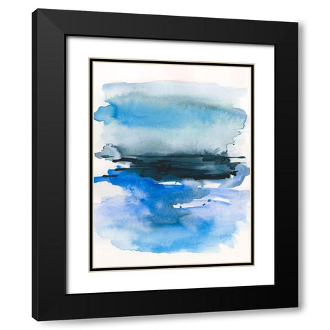 Sea Swath I Black Modern Wood Framed Art Print with Double Matting by Barnes, Victoria