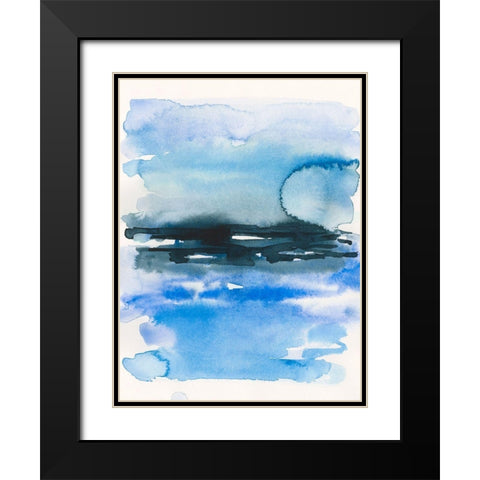 Sea Swath II Black Modern Wood Framed Art Print with Double Matting by Barnes, Victoria