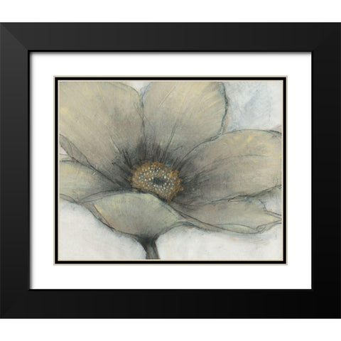 Single Cream Bloom II Black Modern Wood Framed Art Print with Double Matting by OToole, Tim