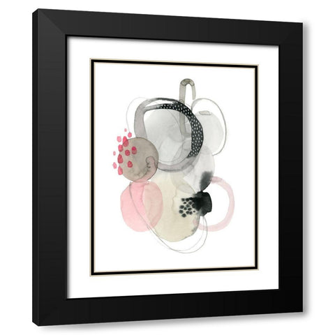 Strawberry Punch I Black Modern Wood Framed Art Print with Double Matting by Popp, Grace