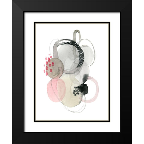 Strawberry Punch I Black Modern Wood Framed Art Print with Double Matting by Popp, Grace