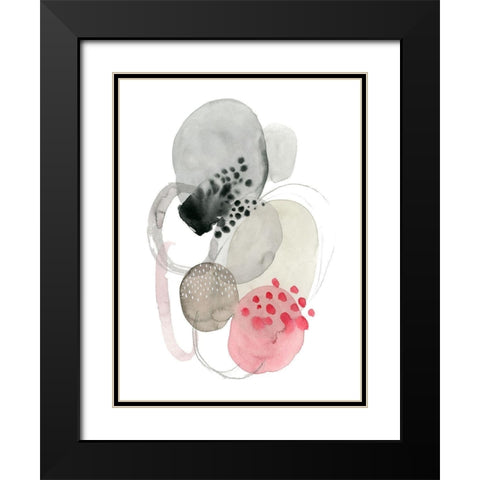 Strawberry Punch II Black Modern Wood Framed Art Print with Double Matting by Popp, Grace
