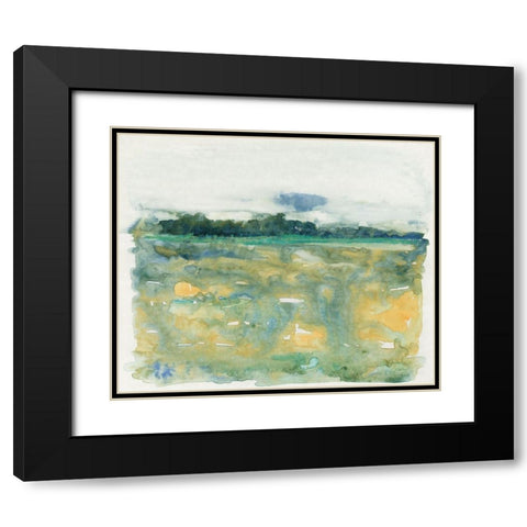 Flowing Landscape II Black Modern Wood Framed Art Print with Double Matting by OToole, Tim