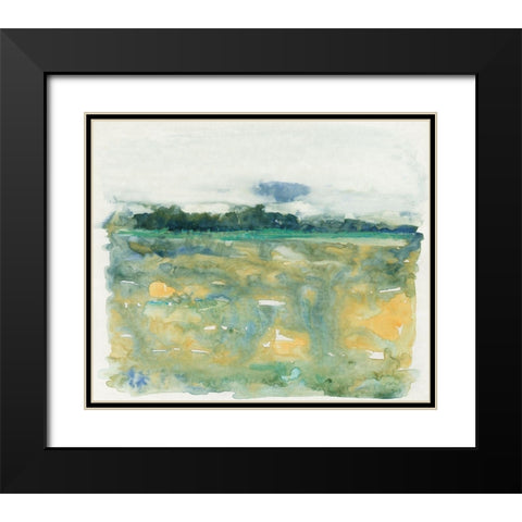 Flowing Landscape II Black Modern Wood Framed Art Print with Double Matting by OToole, Tim