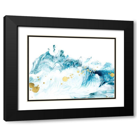 Tidal II Black Modern Wood Framed Art Print with Double Matting by Harper, Ethan