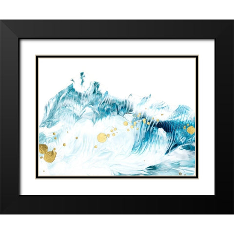 Tidal II Black Modern Wood Framed Art Print with Double Matting by Harper, Ethan